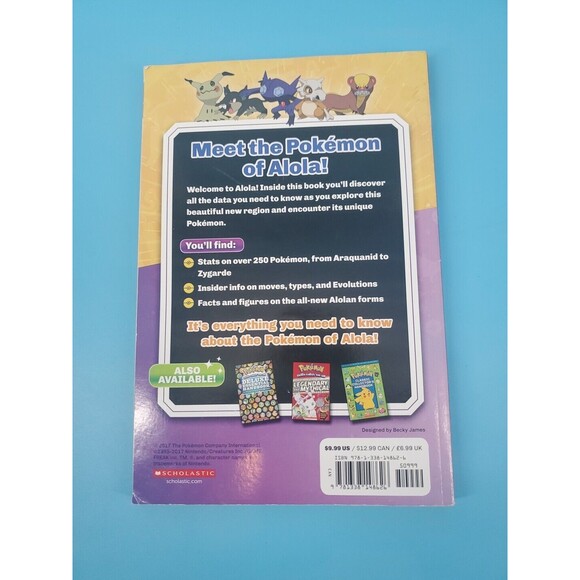 Pokemon Alola Region Handbook Scholastic Paper Back - Picture 2 of 8